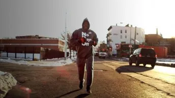 Robert Wilmote running in Newark