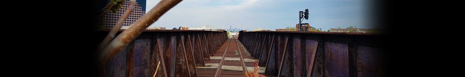 view of NYC skyline from Newark