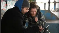 Yuri Alves and Tommy Cuba behind the scenes