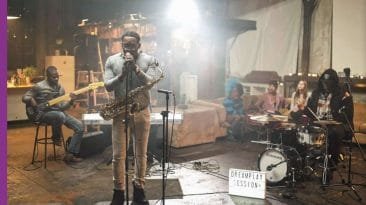 Josue Simon with saxophone at DreamPlay Sessions